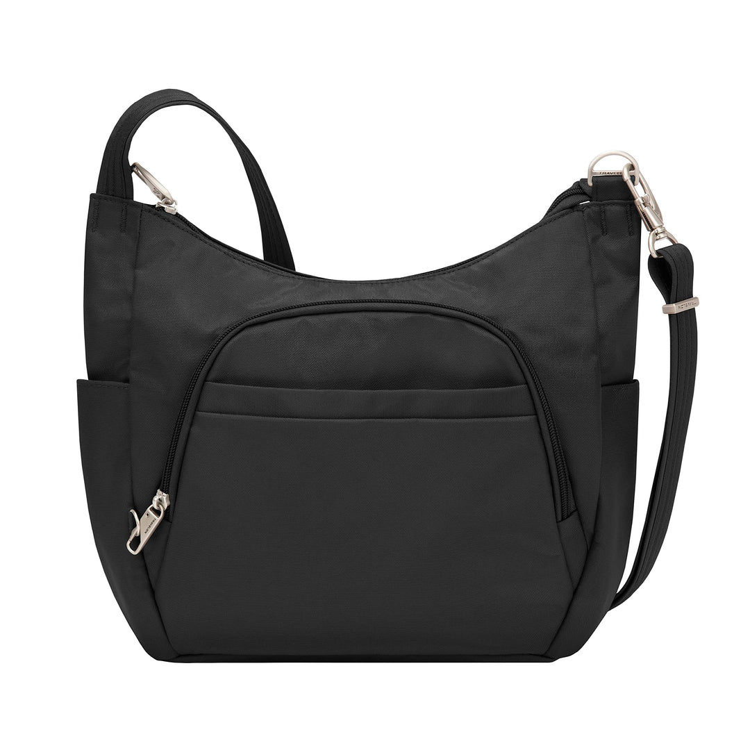 Anti-Theft Cross-Body Bucket Bag, Black, One Size