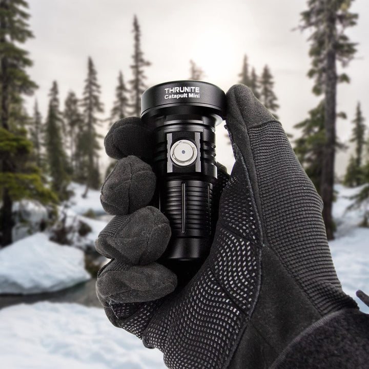 LED Flashlight Rechargeable, Catapult Mini 598 Meters Long Throw, High 680 Lumens Searchlight for Law Enforcement, Search and Rescue, Emergency Signaling, EDC and Land Management