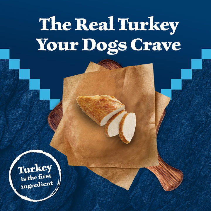 Wilderness Trail Treats High Protein Grain Free Dog Biscuits Crunchy Dog Treats, Turkey Recipe, 10-oz Bag