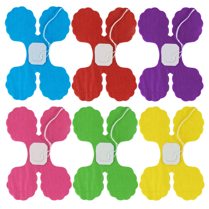 10ft Four Leaf Clover Garland Party Banner Paper Tissue Hanging Decorations Set for Birthdays, Classroom (6 Piece) (Assorted)