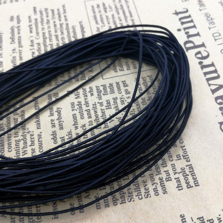Amaney 0.8mm Black Elastic Cord Beading Threads Stretch String Fabric Crafting Cords for Jewelry Making 20m