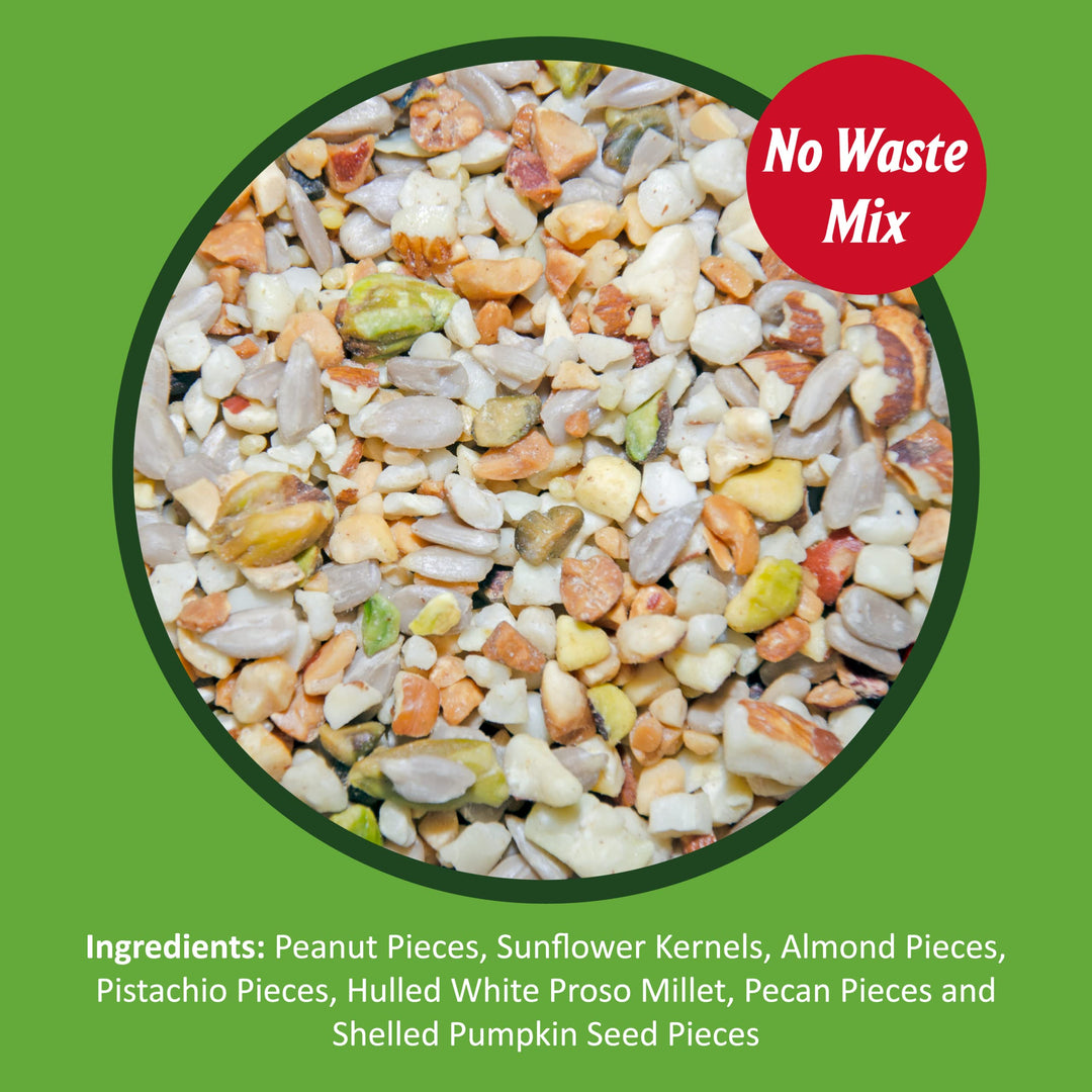 Fine Tunes Wild Bird Seed - No Waste Bird Food Mix - Attracts Bluebirds, Finches, Chickadees & More - 5 lb bag