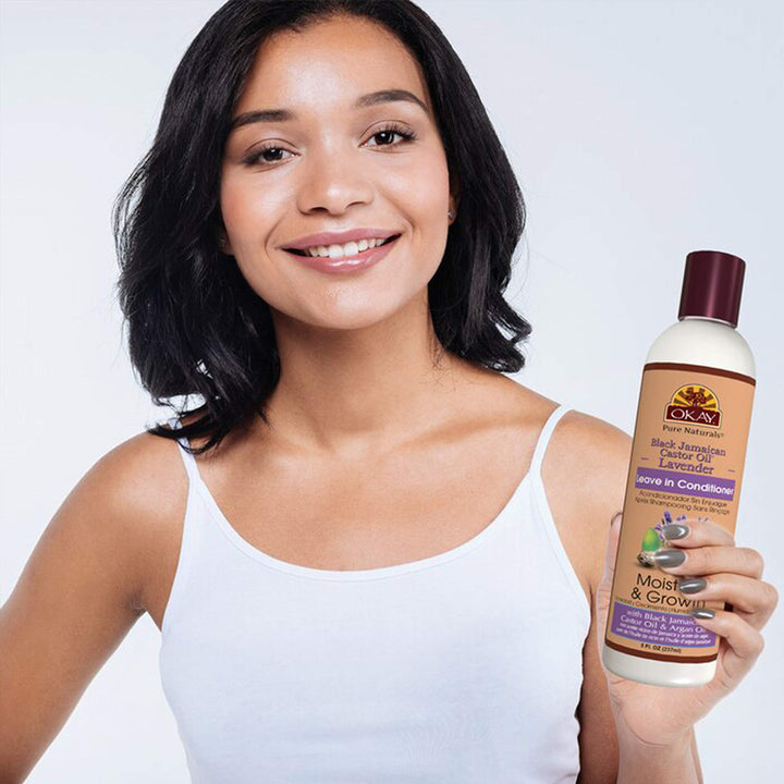 black jamaican castor oil & lavender leave in conditioner 8 fluid ounce, White, 8 Fluid Ounce