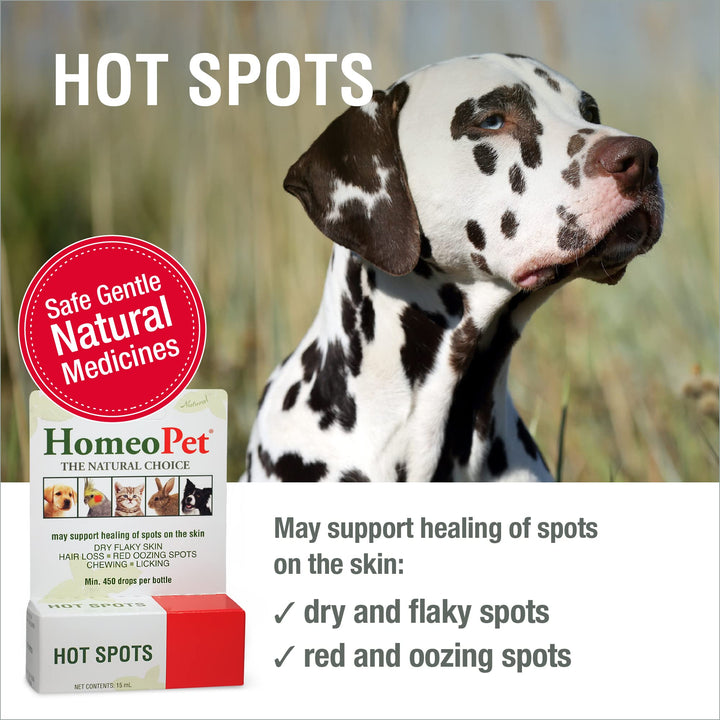Hot Spots, Safe and Natural Cat and Dog Skin-Soothing Medicine for Red, Irritated, and Flaky Pet Skin, 15 Milliliters