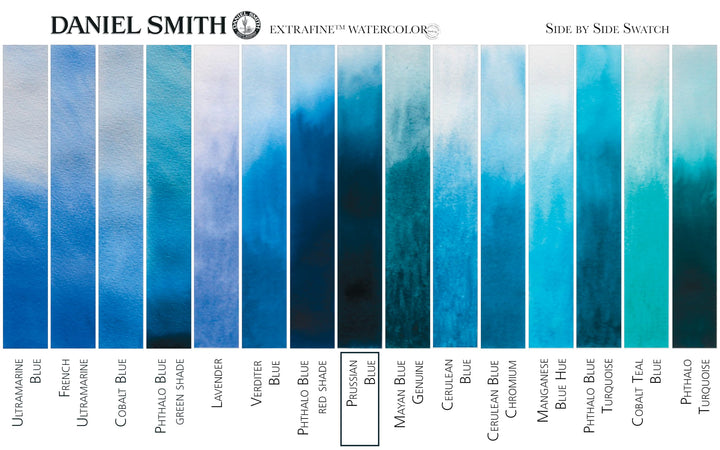Daniel Smith Extra Fine Watercolor 15ml Paint Tube, Prussian Blue, 0.5 Fl Oz (Pack of 1)