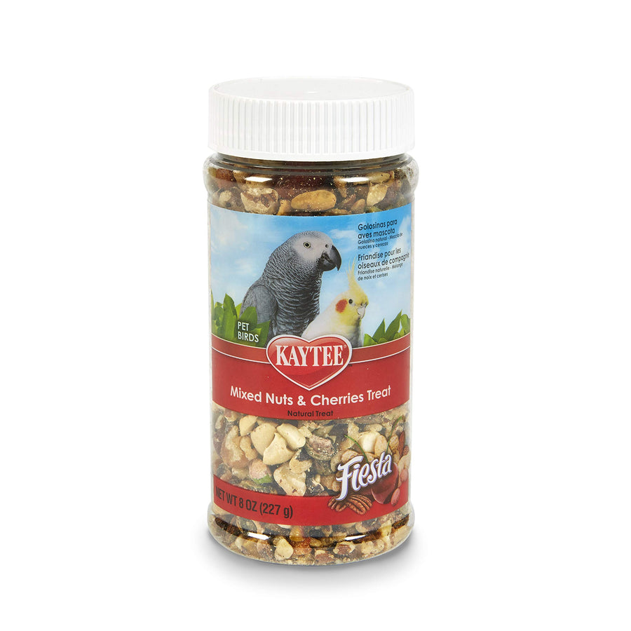 Fiesta Mixed Nuts And Cherries Treat For Pet Birds, 8 oz Jar