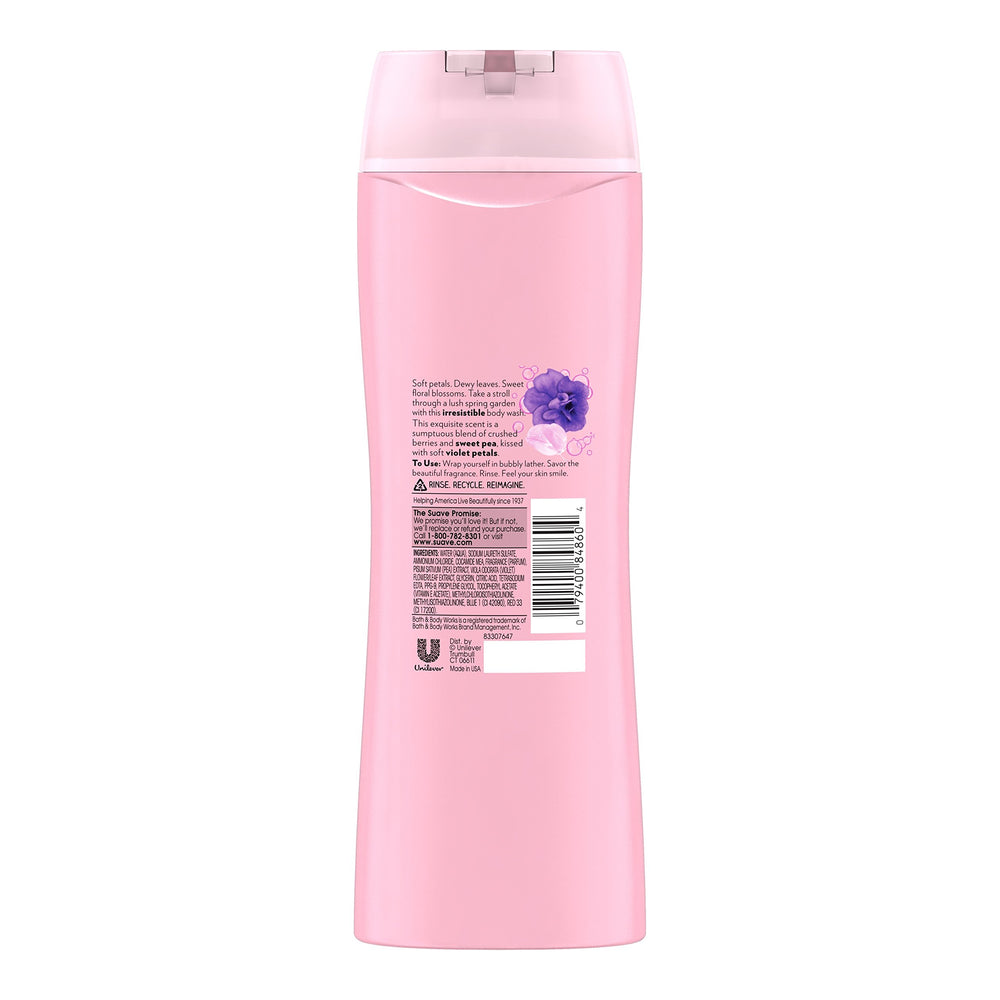 Body Wash Naturals, Sweet Pea + Violet, 12-Ounce (Pack of 6)