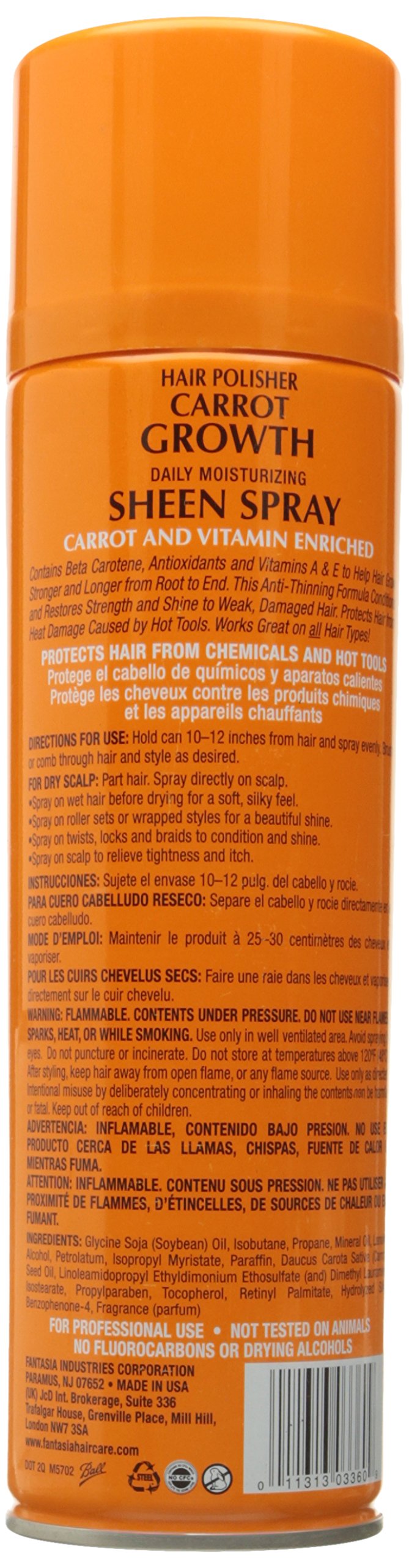Sheen Spray Carrot Growth 14 oz. Bonus