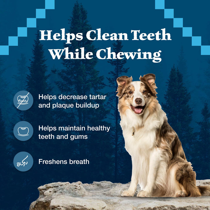 Wilderness Wild Bones Grain-Free Dental Chews Dog Treats, Small, 10-oz Bag