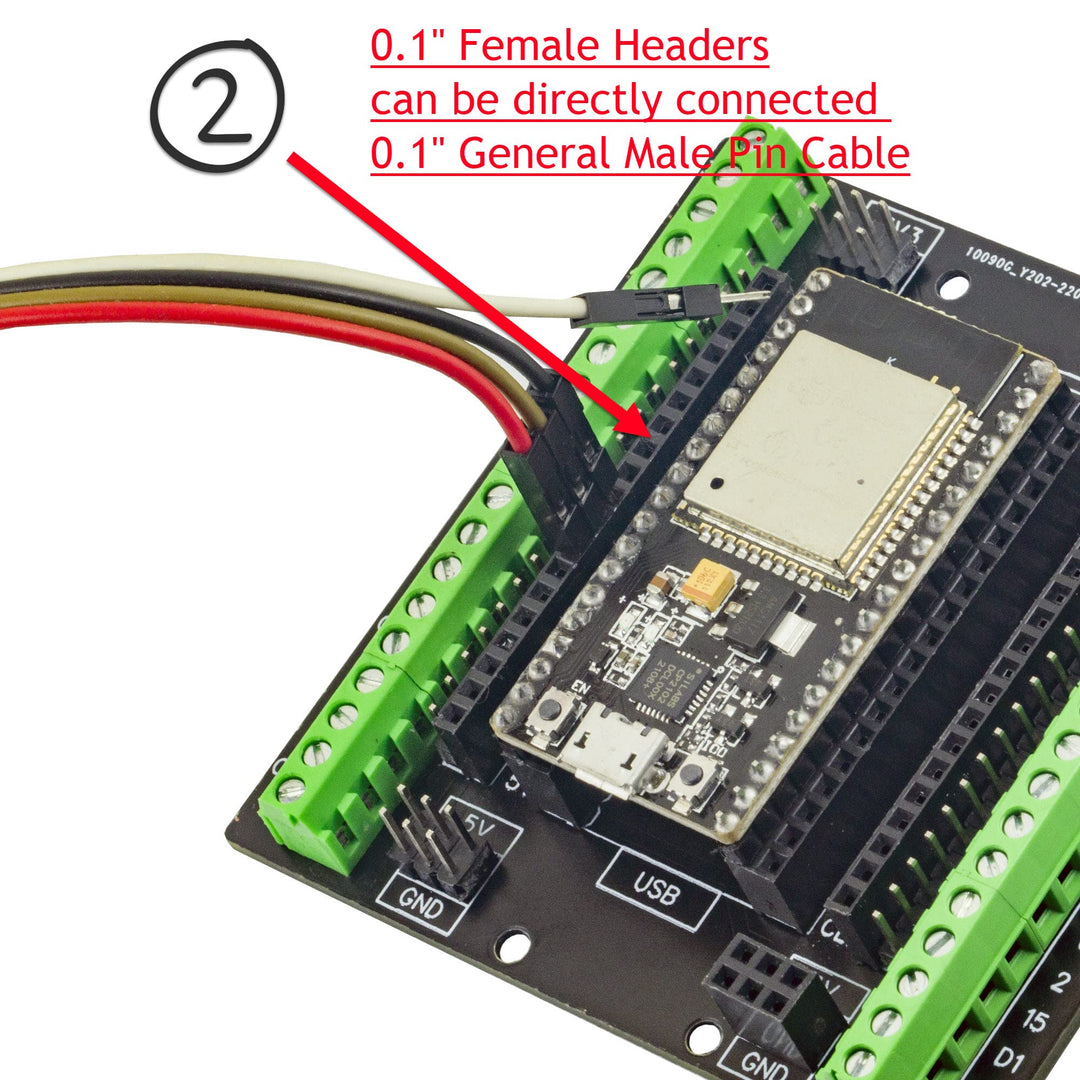 for ESP32 Super Breakout Board 3.81mm / 0.15 Terminal GPIO Expansion Board 3 Types Outputs for ESP32-DevKitC ESP-WROOM-32 Block PCB