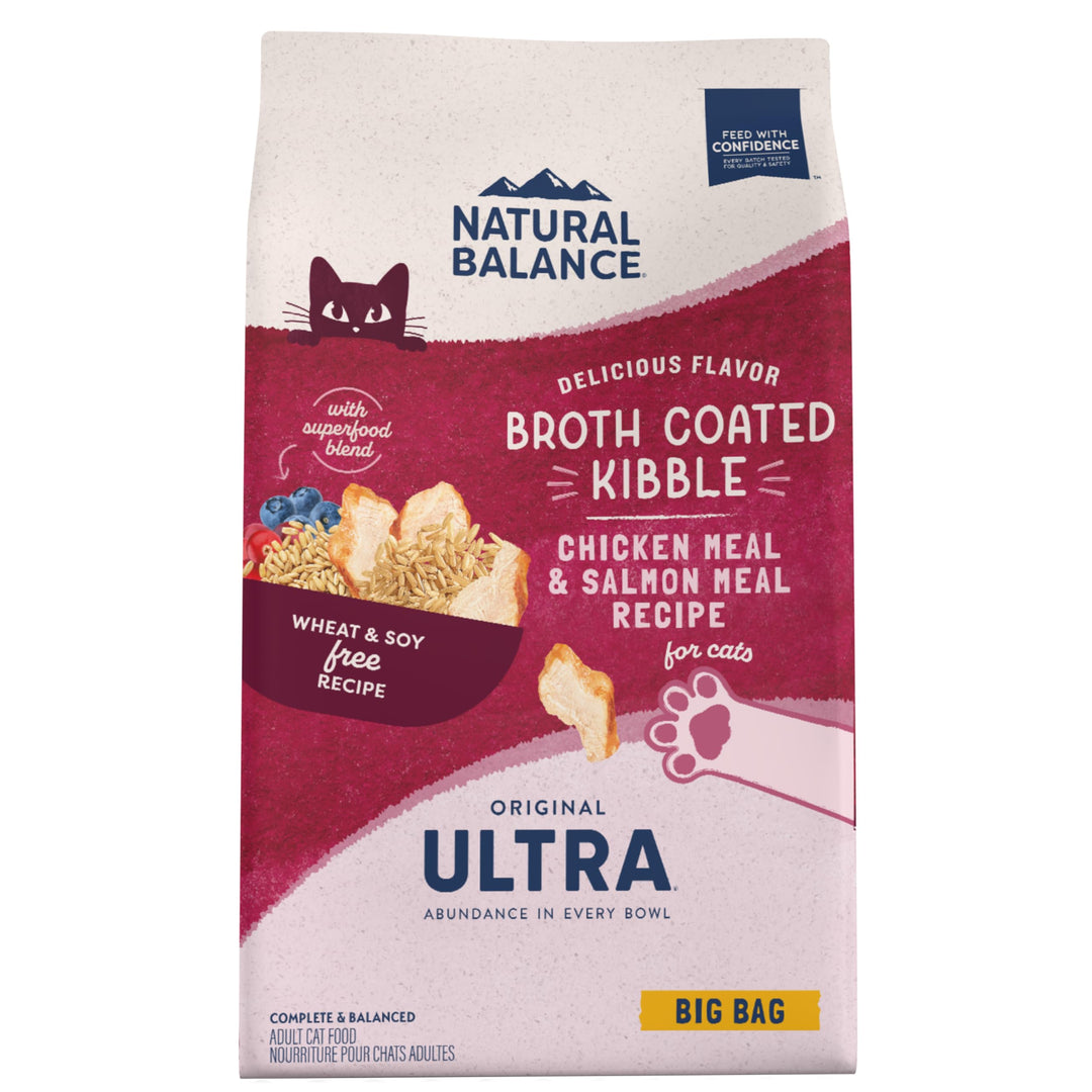 Original Ultra Chicken Meal & Salmon Meal Cat Food Whole Body Health Dry Food for Kittens to Adult Cats 15-lb. Bag