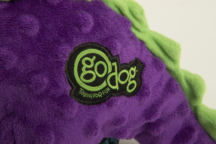 Dinos Bruto Squeaky Plush Dog Toy, Chew Guard Technology - Purple, Large