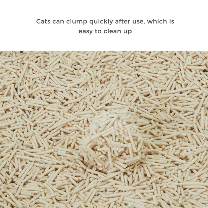 CHOWSING Tofu Litter 6LB Tofu Cat Litter Dust-Free Clumping Cat Litter Quickly Absorb Cat Odors Cat Toilet Can Flush Into The Toilet Pure Natural cat tofu Litter (Original Flavor)
