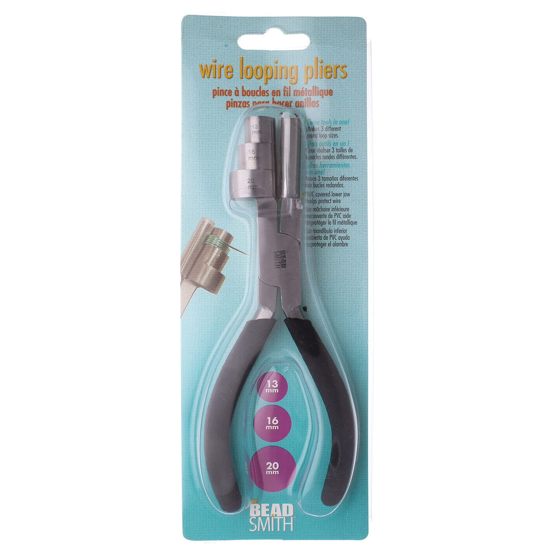 Big Wrapper Pliers – Multi-Step Wrapping Tool –13, 16 & 20mm barrels - 7 Inches Long, 1.25” Stainless Steel Jaws, Cushioned Grips – Use to Shape Rings and Make Consistent Sized Loops …