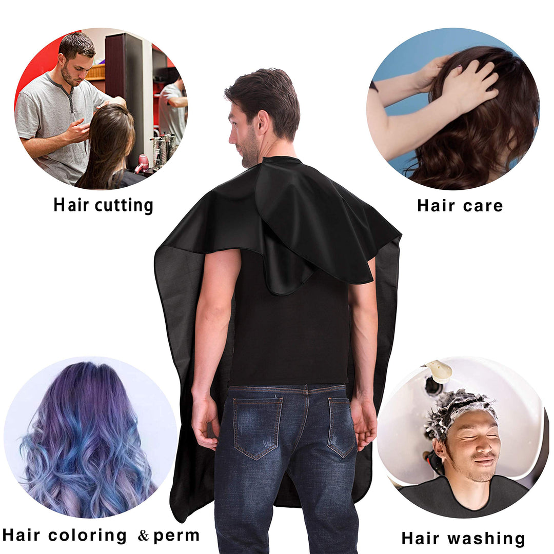 Hair Cutting Cape-Waterproof Haircut Apron with Adjustable Closure,51 x 58inch Hairdressing Salon Nylon Cover,Styling Gown Fits for Barber & Home Use & Christmas gift