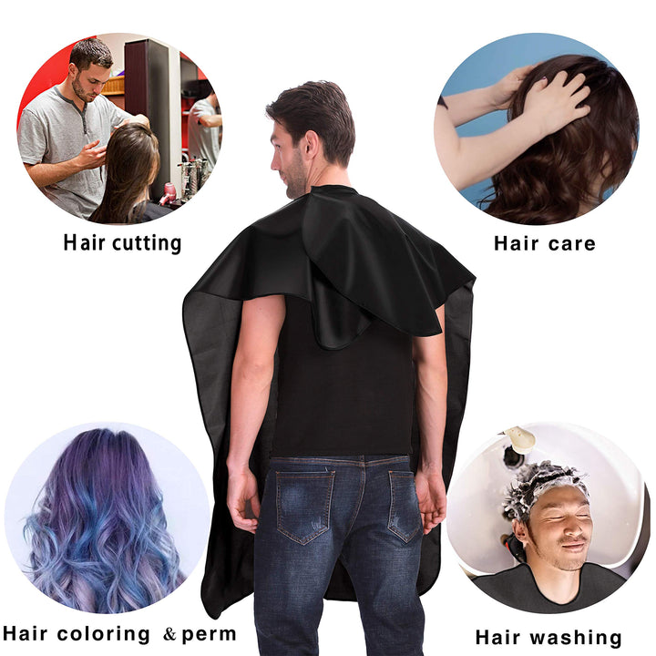 Hair Cutting Cape-Waterproof Haircut Apron with Adjustable Closure,51 x 58inch Hairdressing Salon Nylon Cover,Styling Gown Fits for Barber & Home Use & Christmas gift