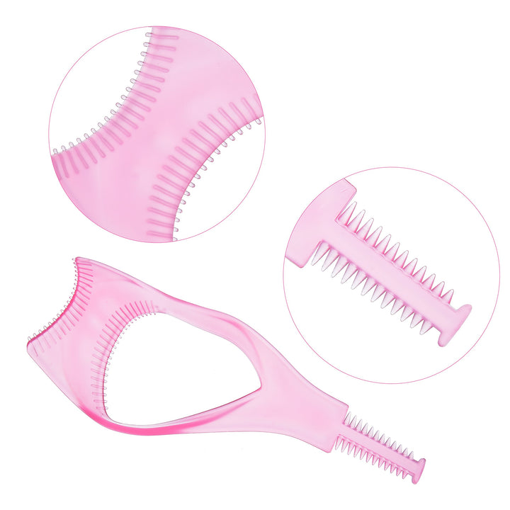 8 Pieces Mascara Shield Applicator Eyelash Brush Curler Guard Applicator Plastic Eyelashes Tool, 4 Colors