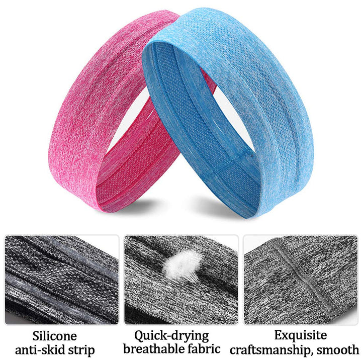 Sweat Band Headbands for Women, Sport Athletic Headband for Yoga Running Sports Travel, Non Slip Workout Headbands,Sweatband for Women Men
