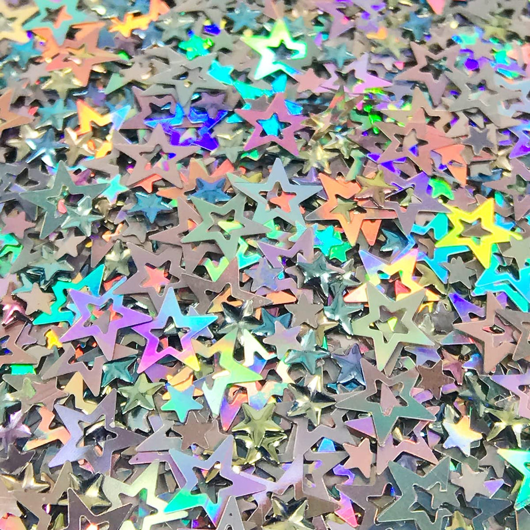 10 Grams Holographic STARS Cosmetic Glitter Festival Rave Beauty Makeup Face Body Nail