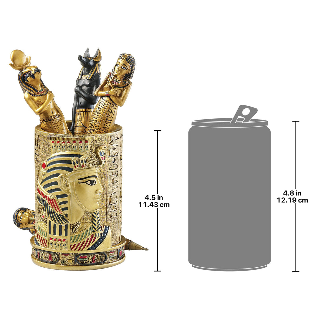 QL1244 Egyptian Pharaoh Pen Vessel,full color