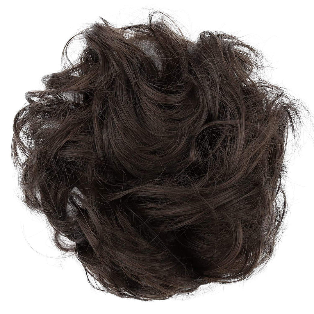 auburn mix 4/30 : PRETTYSHOP Scrunchie Scrunchy Bun Up Do Hair piece Hair Ribbon Ponytail Extensions Wavy Curly or Messy auburn mix 4/30