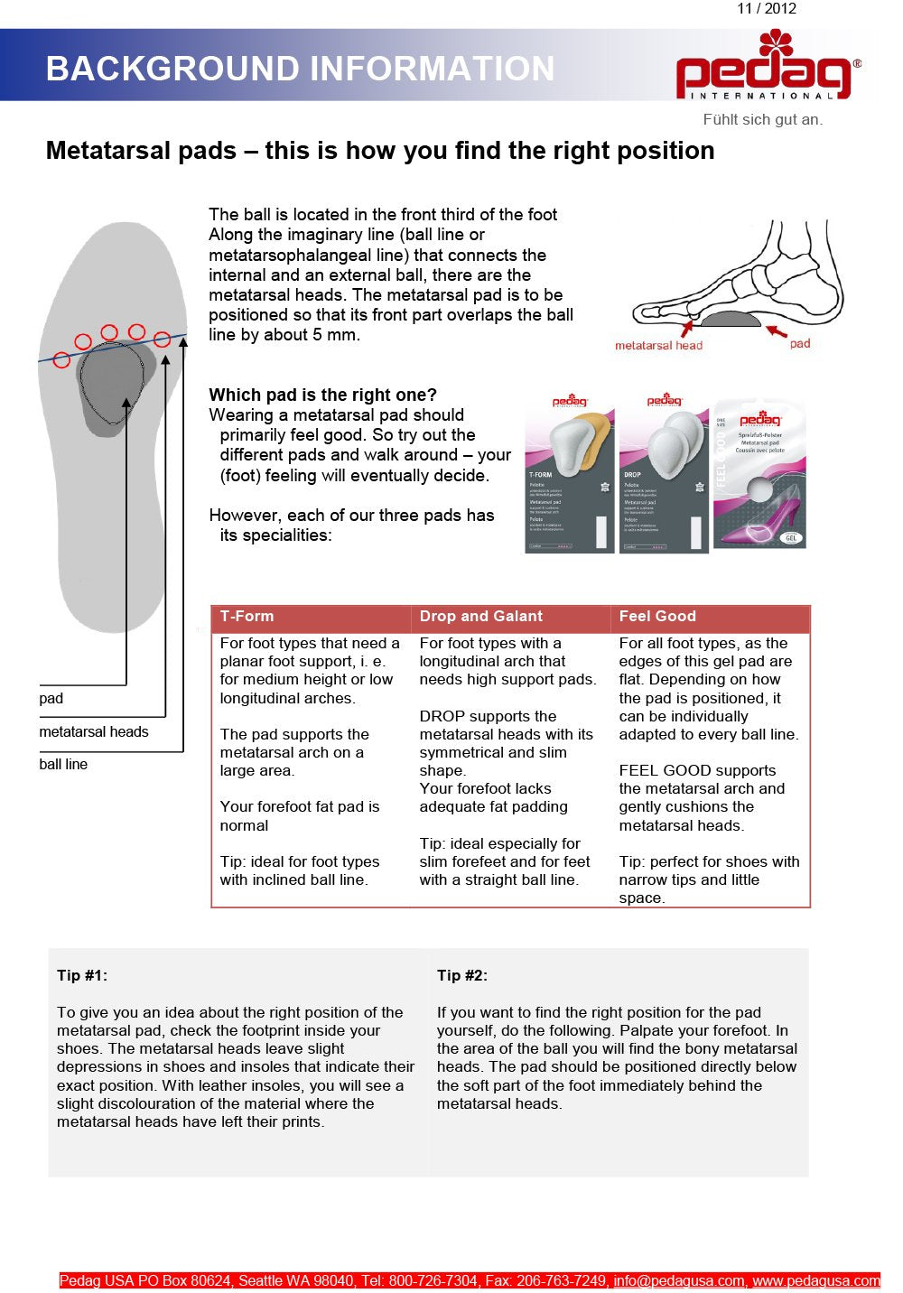 T-form Anatomically Correct Metatarsal Arch Pads to Lift and Shape, Leather, Medium (EU 38-40/ US W8-10/7M), 3 Count