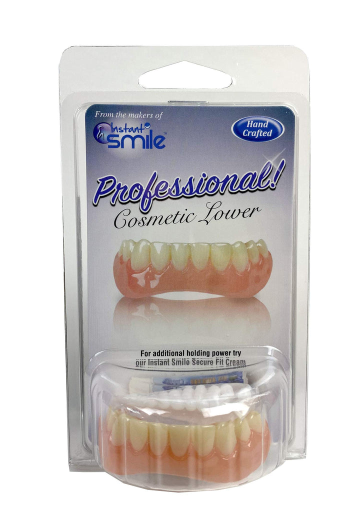 Professional Cosmetic Lower Teeth - New from Hand crafted detail, custom fit at home!