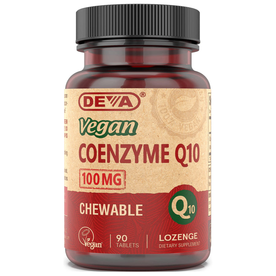 Vegan Vitamins Coenzyme Q10 100mg - Potent & Affordable in One Bottle - Chewable, 90 Tablets, (Pack of 1)