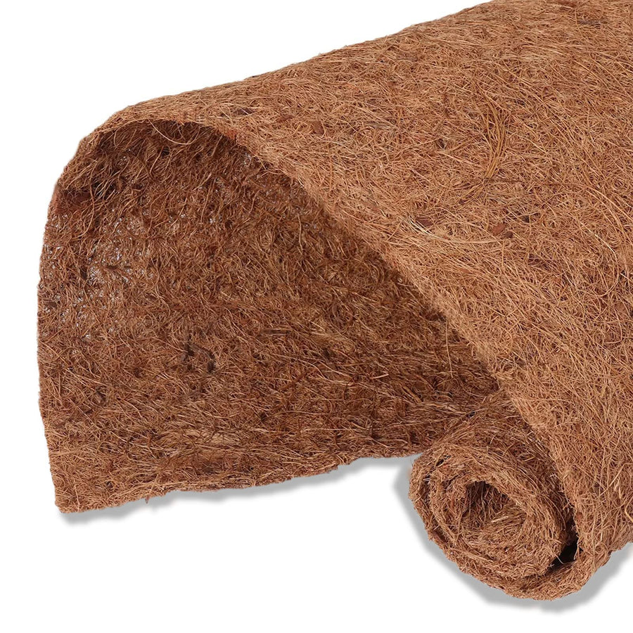 Natural Coco Coir Fiber Liner Roll Sheet, Coconut Fiber Pad, Coconut Husk Liners Mat for Planters Baskets, DIY Moss Pole - 12x48 inch
