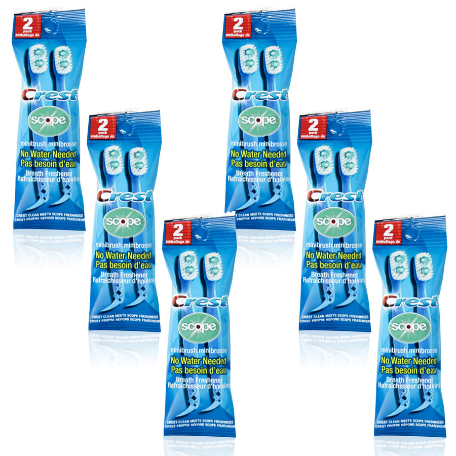 Scope Outlast Minibrushes, 2 Count, 6 Piece