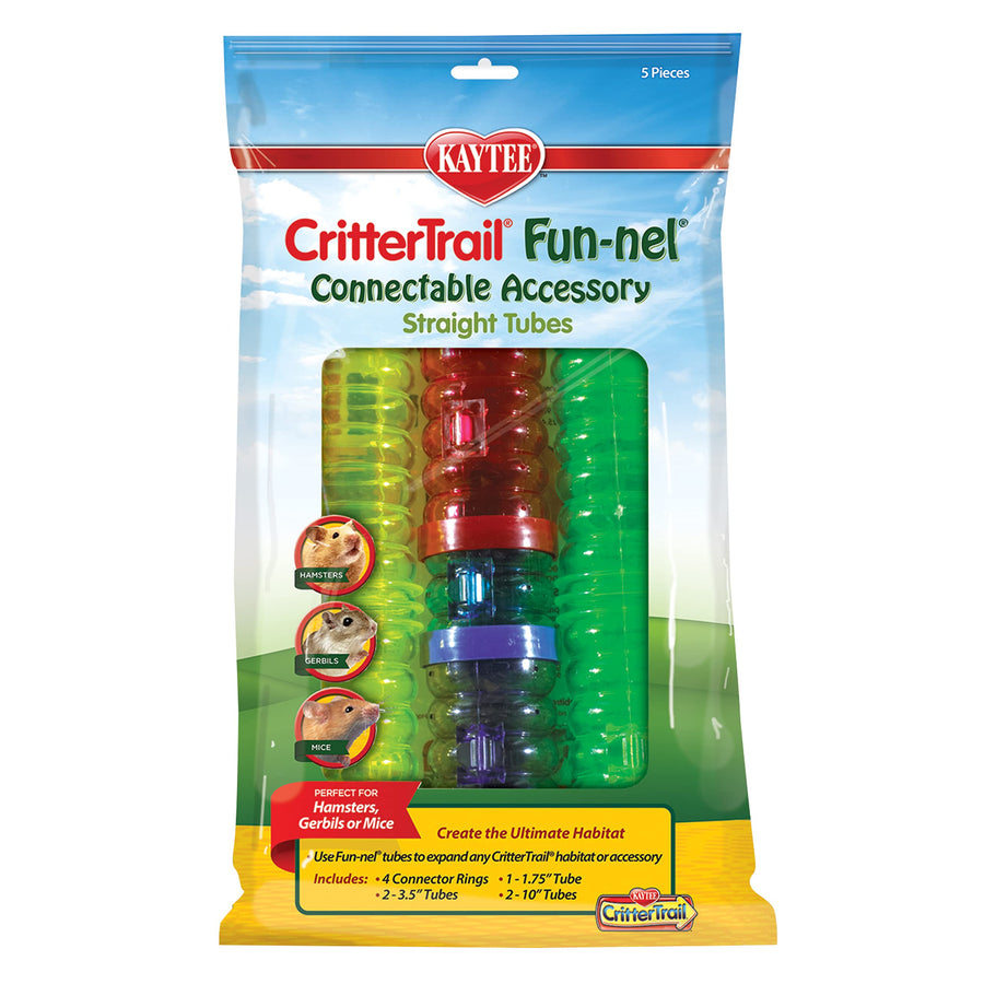 CritterTrail Fun-nel 5-Pack Straight Small Animal Habitat Tubes