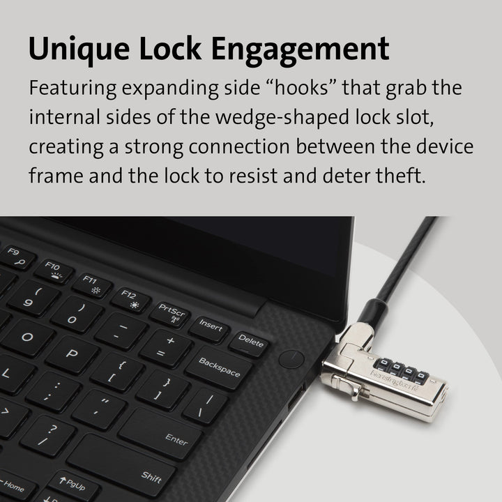 N17 Dell Laptop Computer Lock, Combination Security Locking Cable (K68008WW) Black