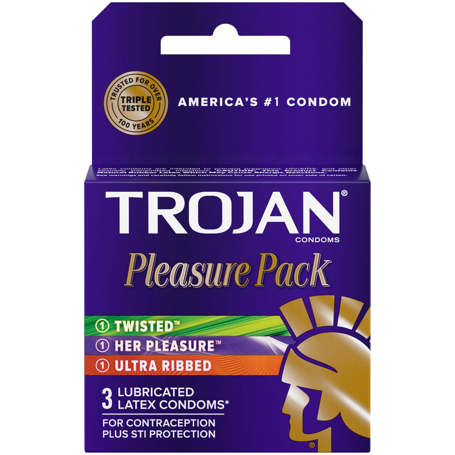 Trojan Pleasure Pack Condom - Pack of 3