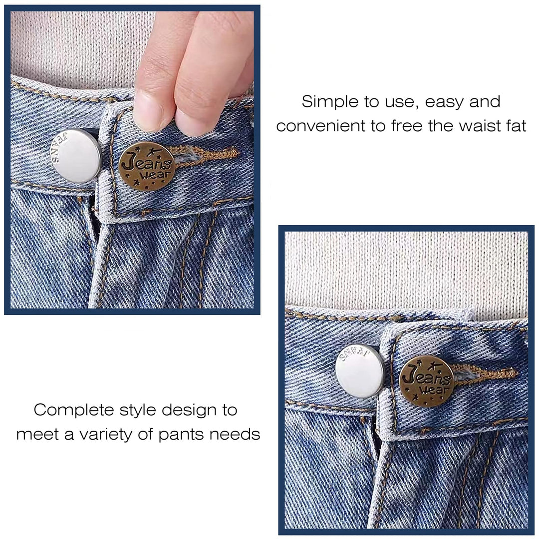 21 PCS Waistband Extenders, Button Extenders for Jeans, Waist Extenders for Pants for Women Men Pregnancy Jeans Skirt Collar Dress