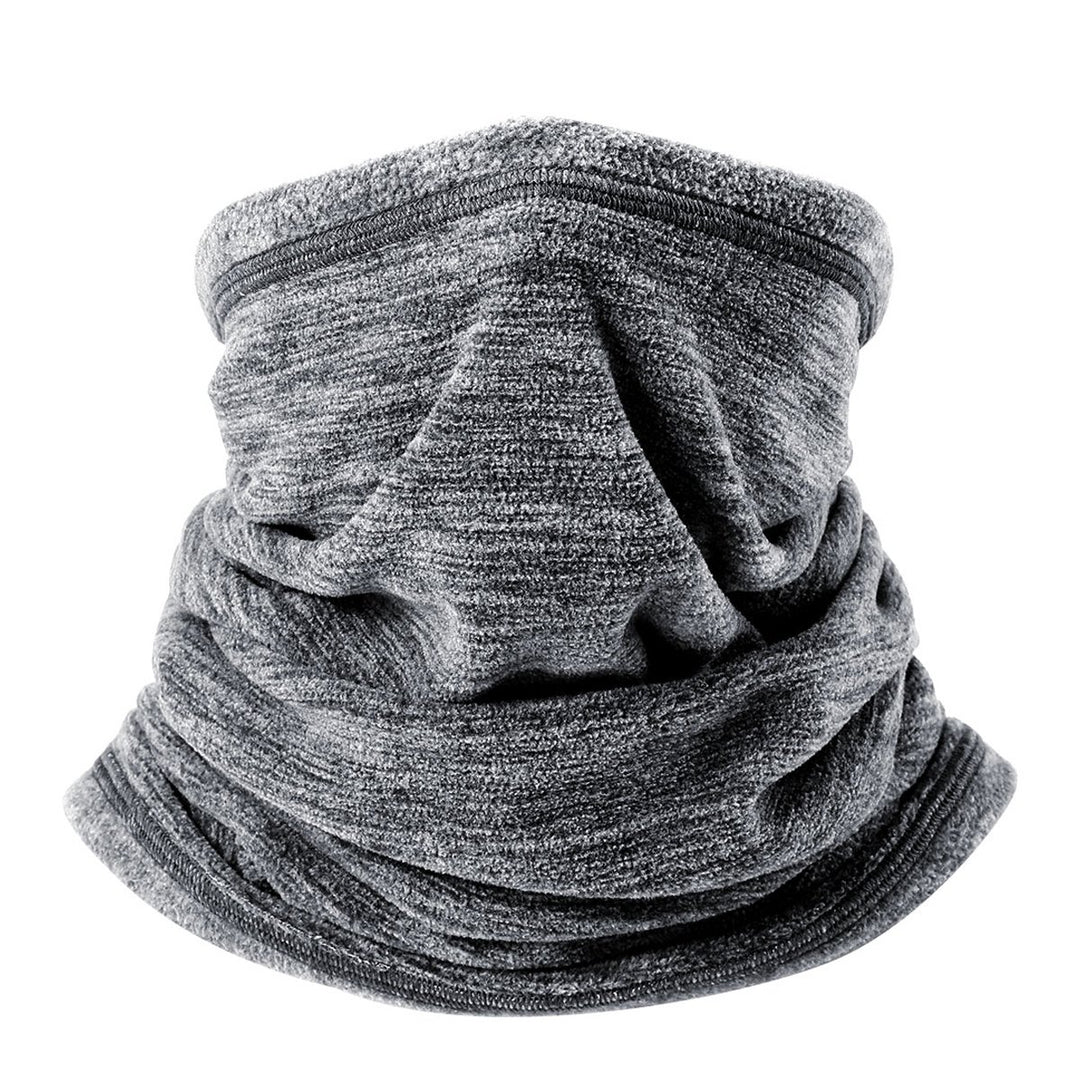 Soft Fleece Neck Gaiter Warmer Face Mask Cover for Cold Weather Gear Winter Outdoor Sports Snowboard Skiing Cycling Motorcycle Hunting Fishing Suitable Men Women AA-C-01 Gray