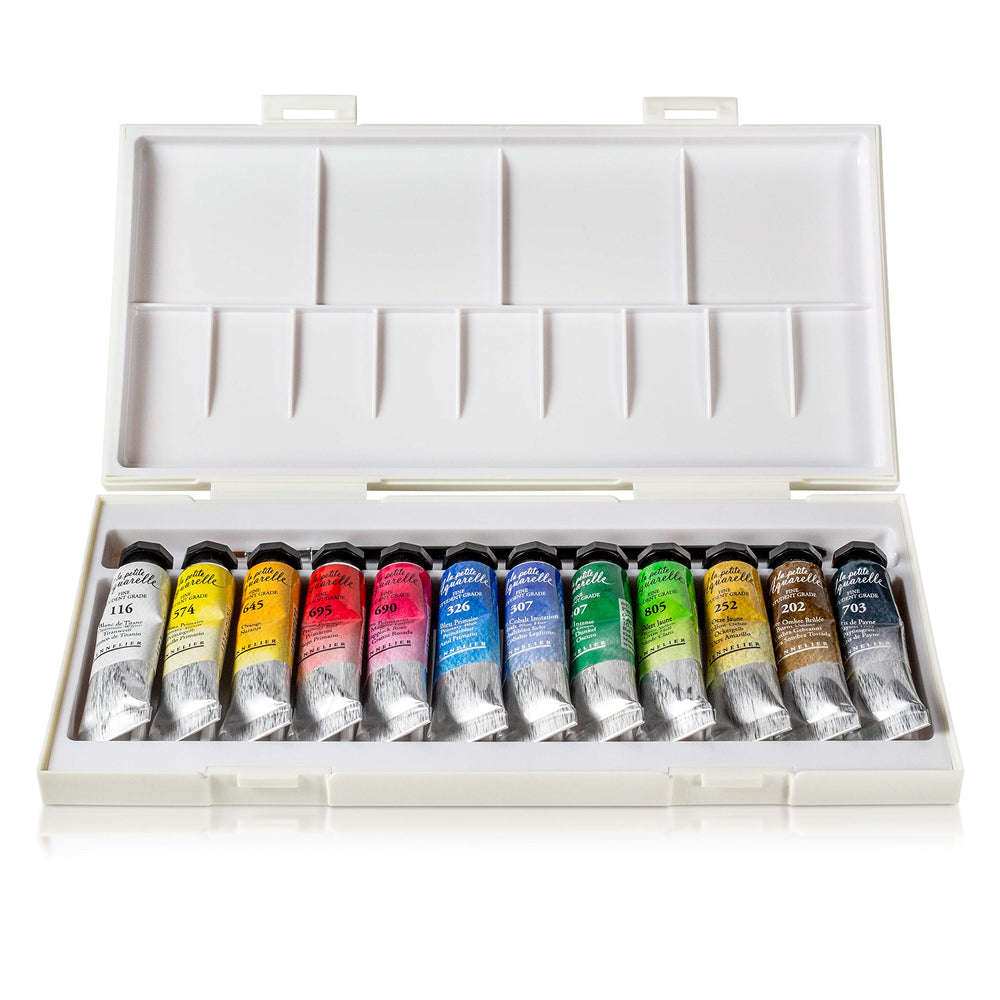 Sennelier La Petite Aquarelle Watercolor Set, 0.33 Fl Oz (Pack of 12), Multicolor