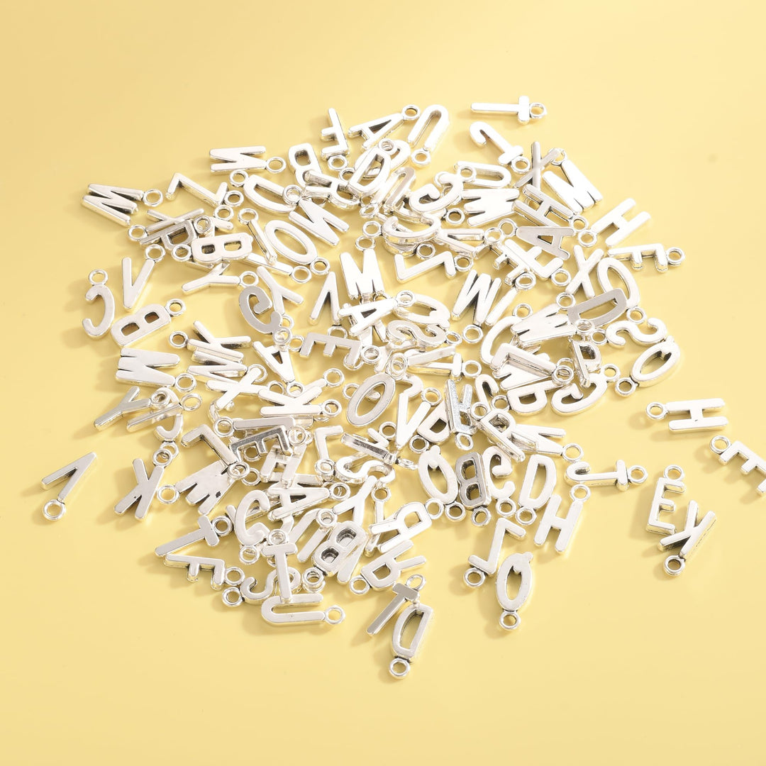 130pcs/5Set ABC Letter/Alphabet A-Z Letter Charms Pendant Loose Beads Set for Jewelry Making