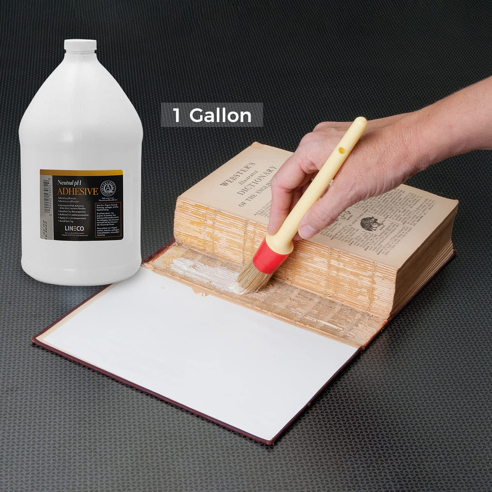 Neutral pH Adhesive 1 Gallon, Acid-Free, All-purpose Glue, Dries Clear and Remains Flexible. Used for Bookbinding and Book Repair, Paper Art