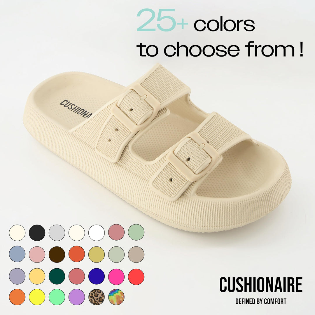 Women's Fame recovery cloud slide sandals sandals with +Comfort, Blush 7