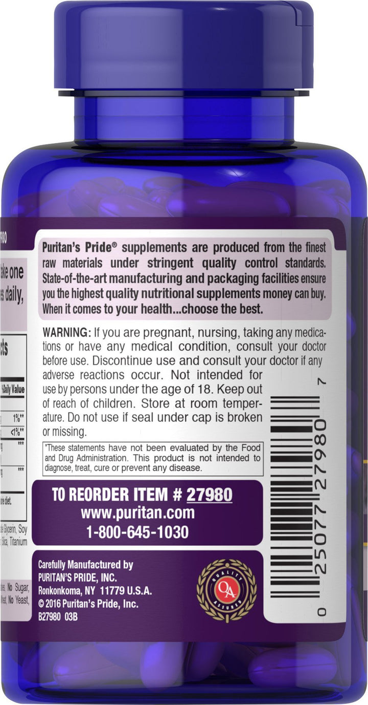 Puritan's Pride Premium Resveratrol Youth Guard 250mg, Dietary Supplement for Immune System, Antioxidant, Sugar Metabolism, Blood Flow, and Vascular Function Support, 60 Rapid Release Softgels