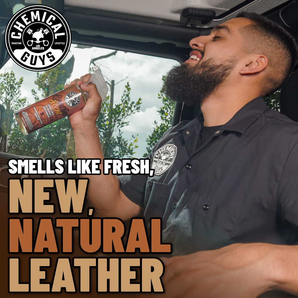 AIR_300 New Car Scent and Leather Scent Combo Pack, Great for Cars, Trucks, SUVs, RVs & More, 16 fl oz (2 Items)