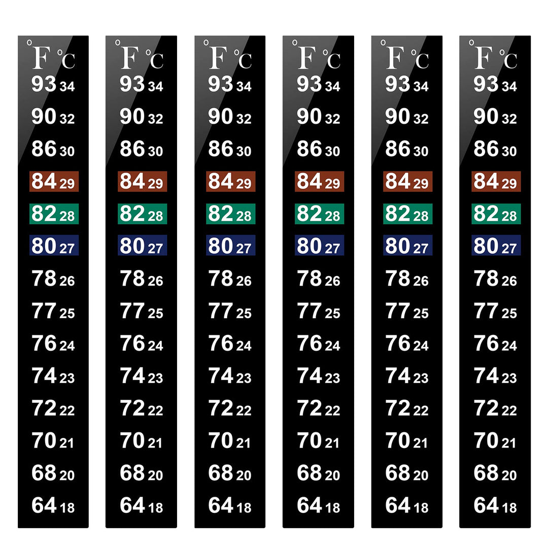 Aquarium Thermometer Sticker Fish Tank Temperature Sticker Brewing Thermometer Strip Adhesive Thermometer Sticker for Fish Tank, Storage Tank, Wine Jar