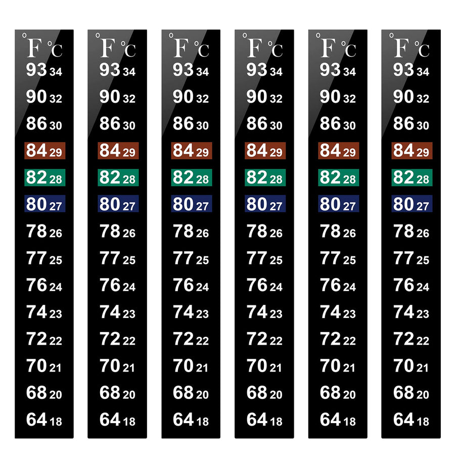 Aquarium Thermometer Sticker Fish Tank Temperature Sticker Brewing Thermometer Strip Adhesive Thermometer Sticker for Fish Tank, Storage Tank, Wine Jar