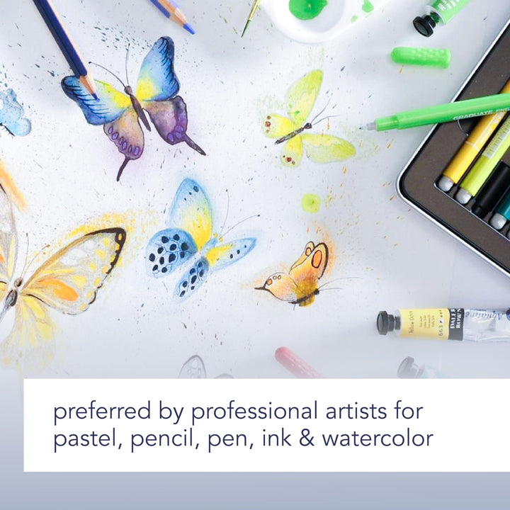 Artist Series Mixed Media Paper, Wirebound Pad, 5.5x8.5 Inch, 40 Sheets (138lb/224g) - Artist Paper for Adults and Students - Watercolor, Gouache, Graphite, Ink, Pencil, Marker