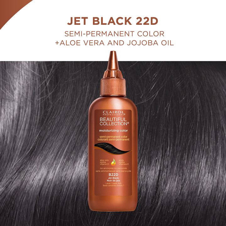 Beautiful Collection Hair Color, 22d Jet Black, 3 oz