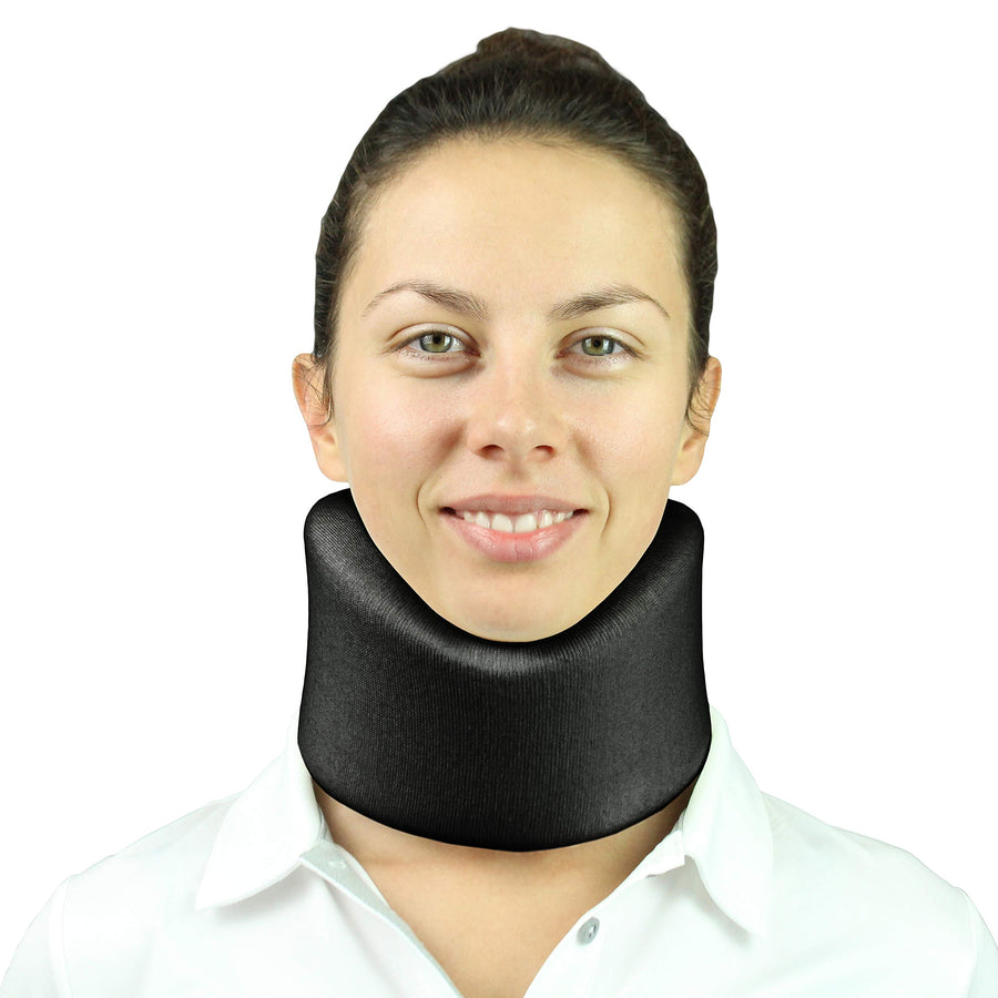 Neck Brace for Neck Pain and Support for Women, Men - Cervical Collar - Soft Neck Brace for Pinched Nerve - Vertebrae Whiplash Wrap for Posture, Sleeping - Spinal Support and Spine Pressure