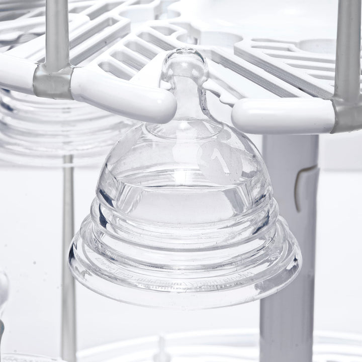 ® High Capacity Drying Rack for Baby Bottles and Accessories, White