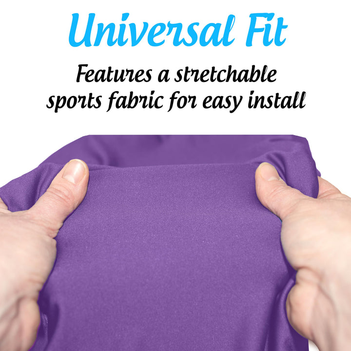 Playful Purple Universal Rollator Walker Seat and Backrest Covers (Purple)