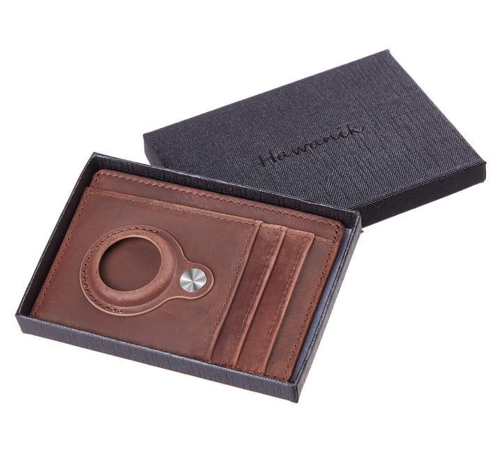 Slim Minimalist Front Pocket Air Tag Wallet, Mens Wallet with Airtag Holder