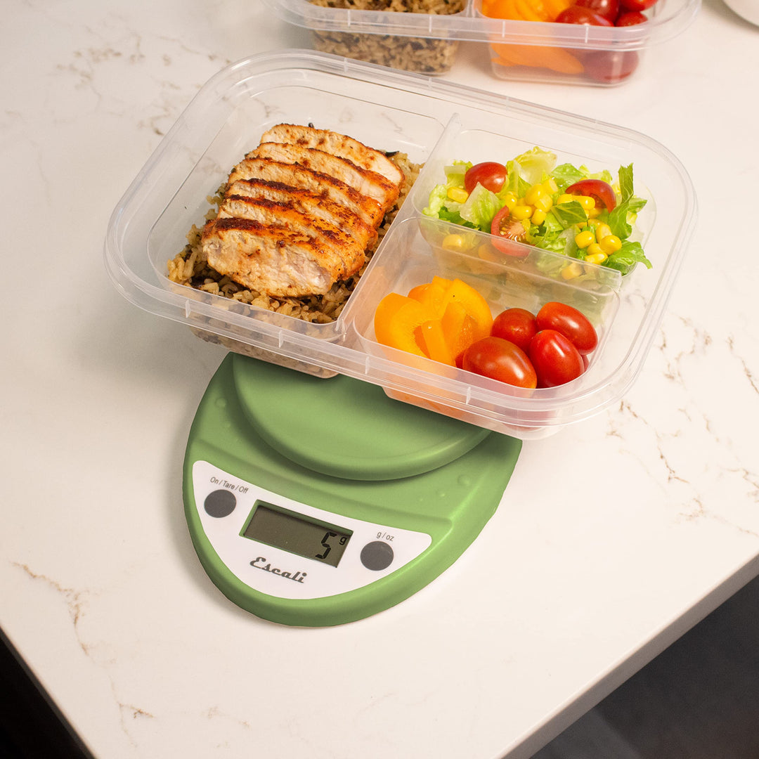Primo Digital Kitchen Scale 11Lb/5Kg, Tarragon Green